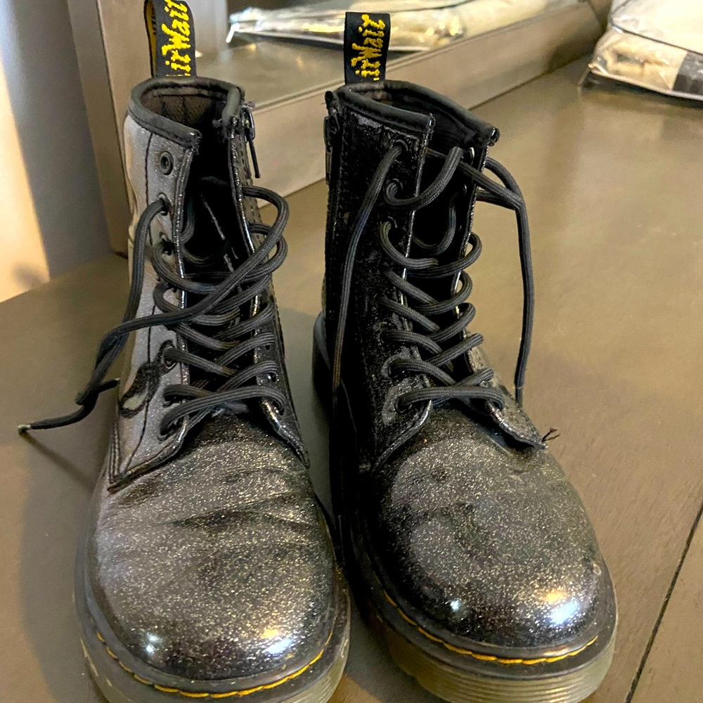 Kids sparkly Dr Martens